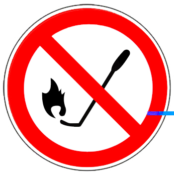 禁止明火作業標志