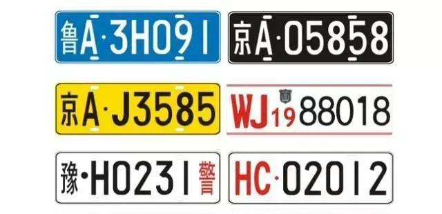 汽車(chē)牌照顏色代表什么