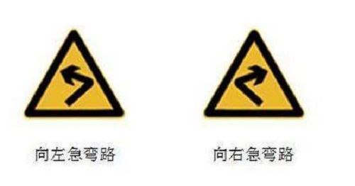 急轉彎交通標志是什么圖解