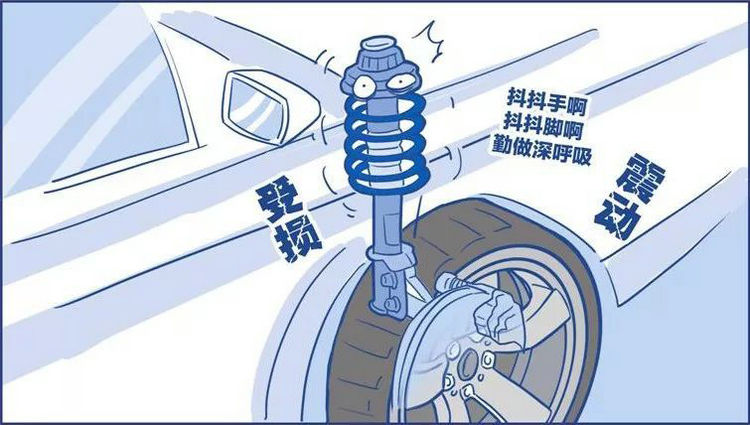 減震頂到咣當一聲要緊嗎