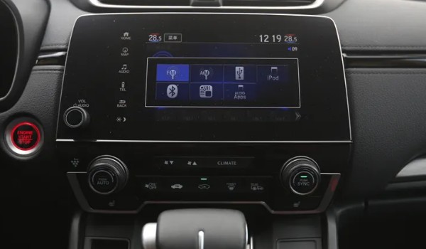 本田皓影的空調怎么開 按下空調按鍵即可(通過旋鈕調節溫度)