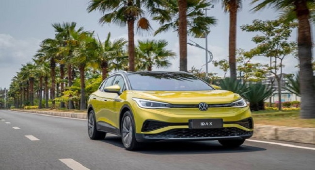 大眾電動汽車id4x價格，豪橫續航555km