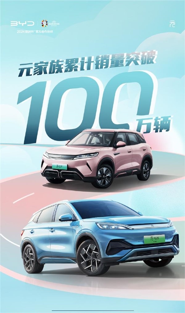國產(chǎn)A級純電銷量擔(dān)當(dāng)！比亞迪元家族累銷突破100萬臺