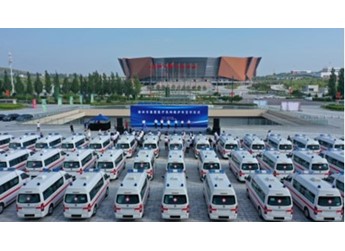 119輛風景G7救護車交付榆林丨加速基層醫療衛生裝備升級，護航生命通道