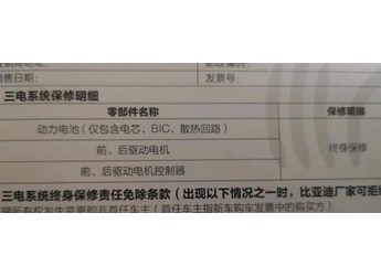 比亞迪終身換電池政策，比亞迪電池衰減換電池標準 封面圖
